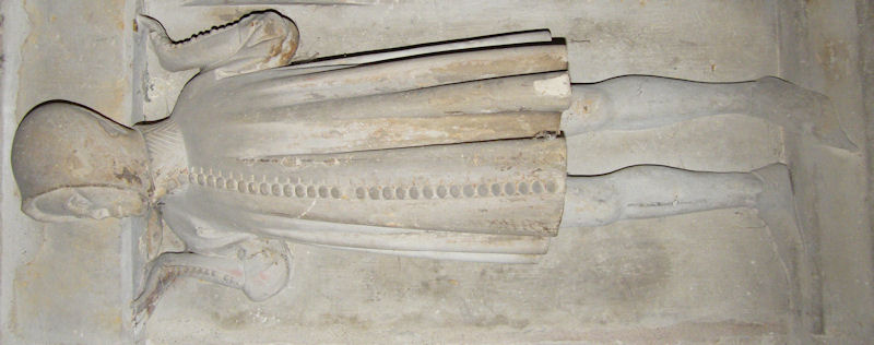 Germany Arnstadt Liebfrauenkirche Gunter XXV 1368 and wife Elisabeth of Honstein 1381 servant 3